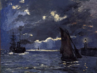 A Seascape, Shipping By Moonlight By Claude Monet Phoenix 4x3