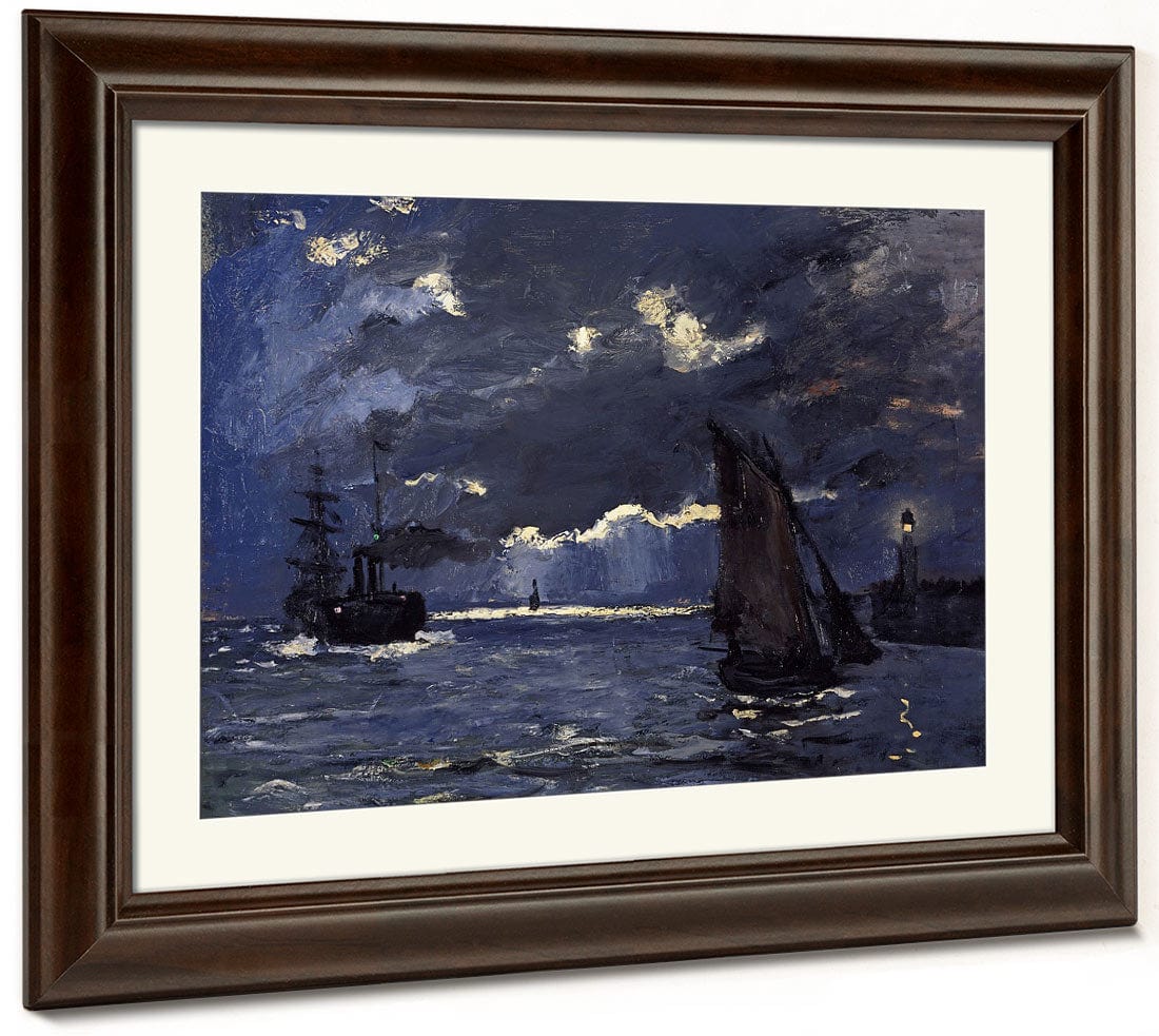 A Seascape, Shipping By Moonlight By Claude Monet Phoenix 4x3