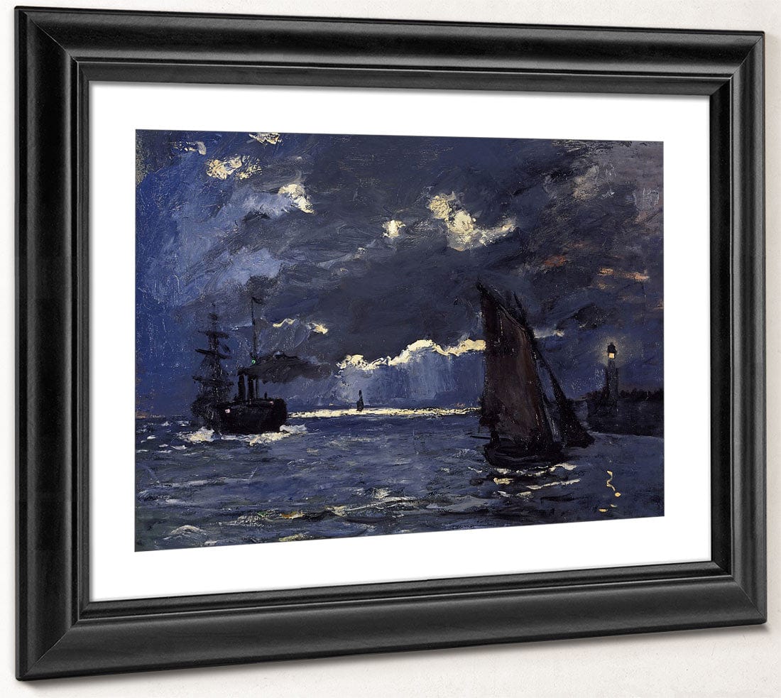 A Seascape, Shipping By Moonlight By Claude Monet Phoenix 4x3