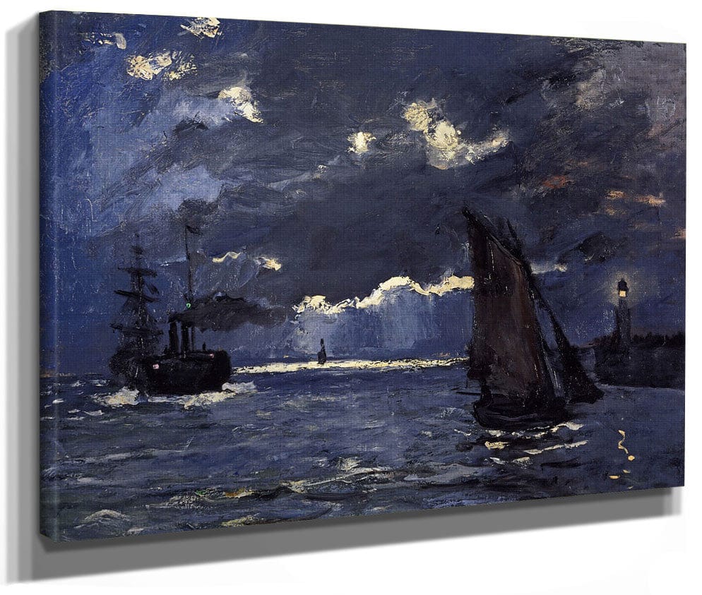 A Seascape, Shipping By Moonlight By Claude Monet Phoenix 4x3