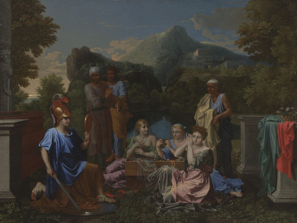 Achilles On Skyros By Nicolas Poussin Phoenix 4x3