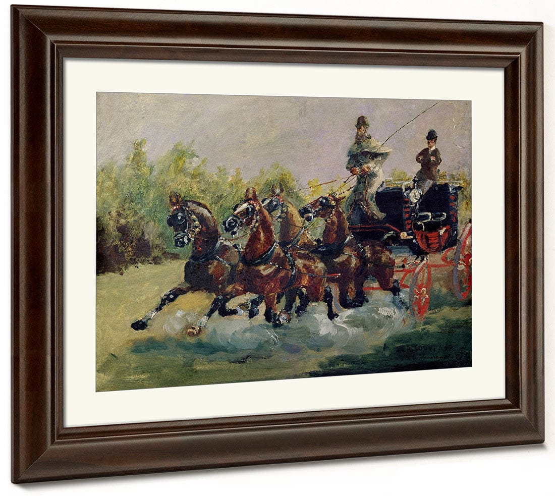 Alphonse De Toulouse Lautrec Monfa (1838 1913) Driving His Mail Coach In Nice By Henri Marie Raymond De Toulouse Lautrec Monfa Phoenix 4x3