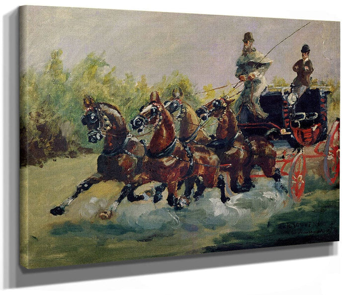 Alphonse De Toulouse Lautrec Monfa (1838 1913) Driving His Mail Coach In Nice By Henri Marie Raymond De Toulouse Lautrec Monfa Phoenix 4x3