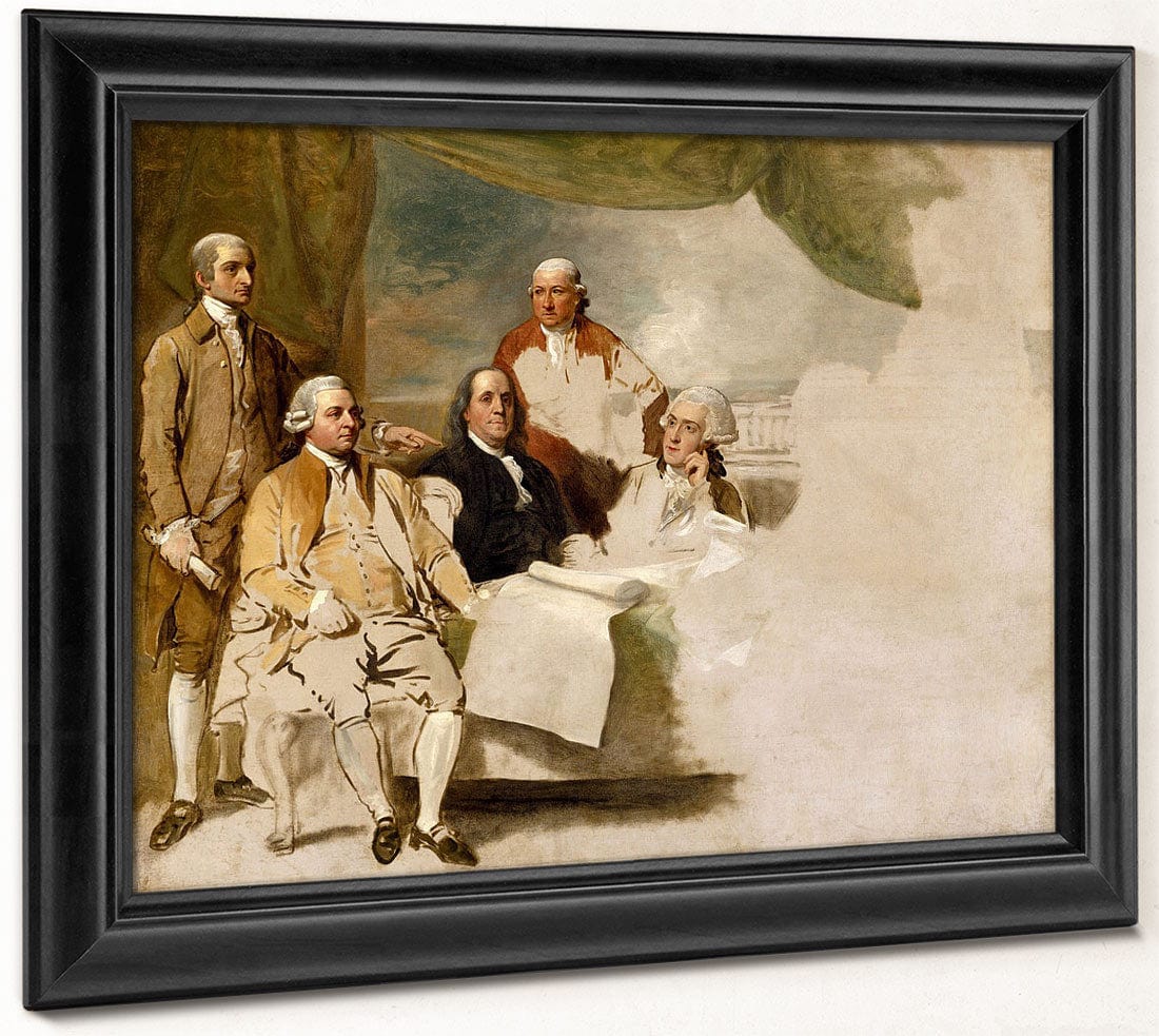 American Commissioners Of The Preliminary Peace Negotiations With Great Brititan By Benjamin West Phoenix 4x3