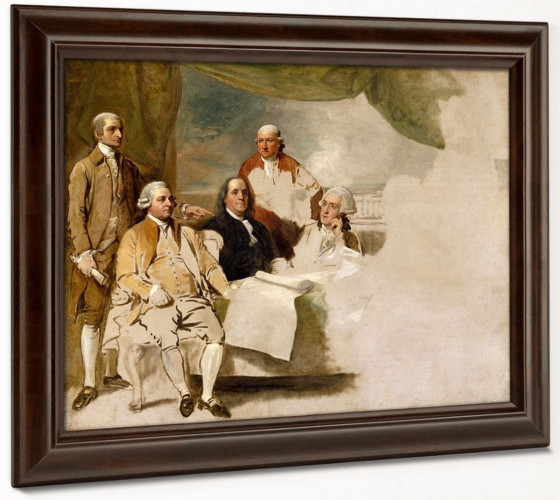 American Commissioners Of The Preliminary Peace Negotiations With Great Brititan By Benjamin West Phoenix 4x3