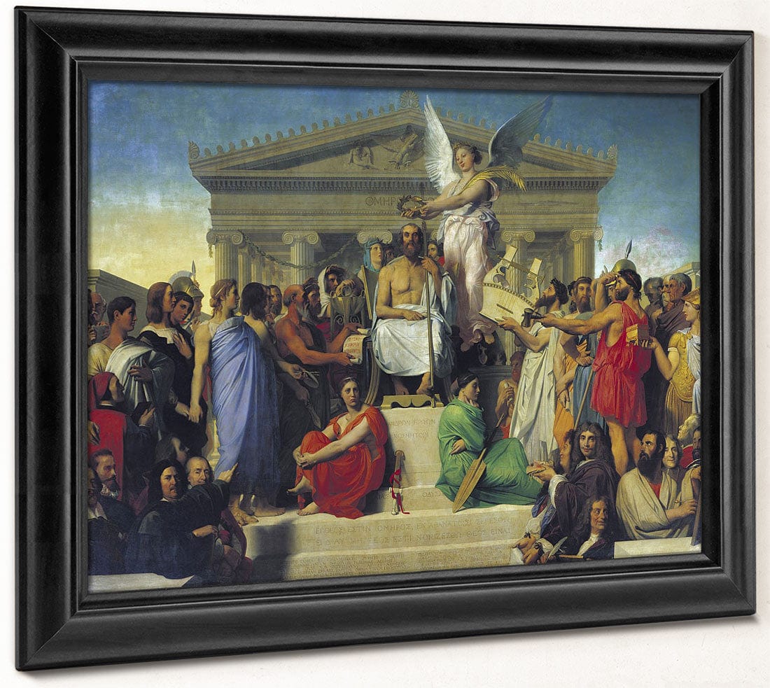 Apotheosis Of Homer By Jean Auguste Dominique Ingres Phoenix 4x3