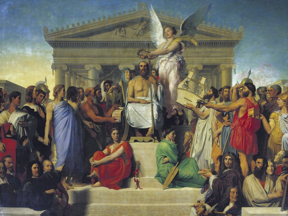 Apotheosis Of Homer By Jean Auguste Dominique Ingres Phoenix 4x3
