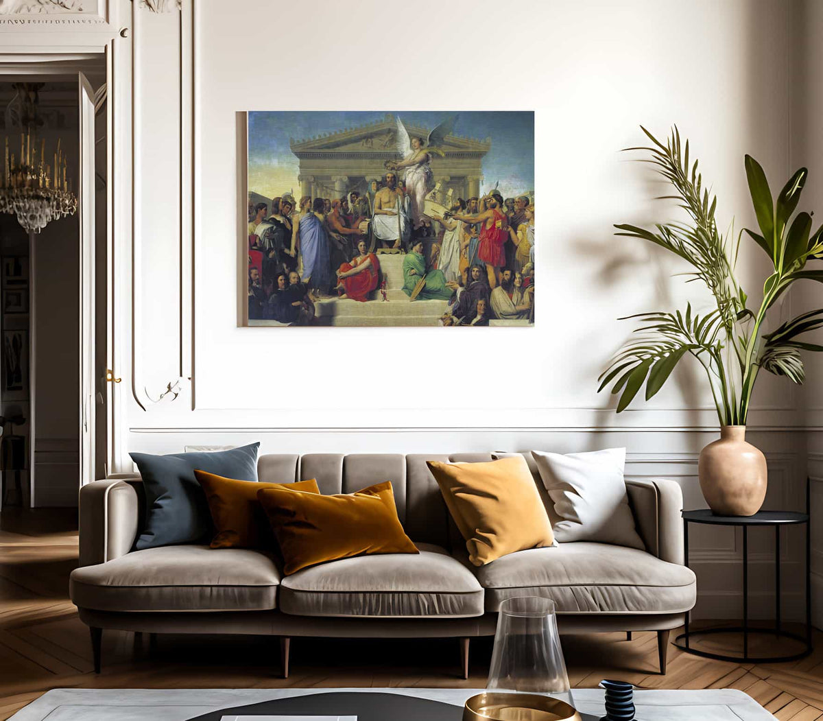 Apotheosis Of Homer By Jean Auguste Dominique Ingres Phoenix 4x3