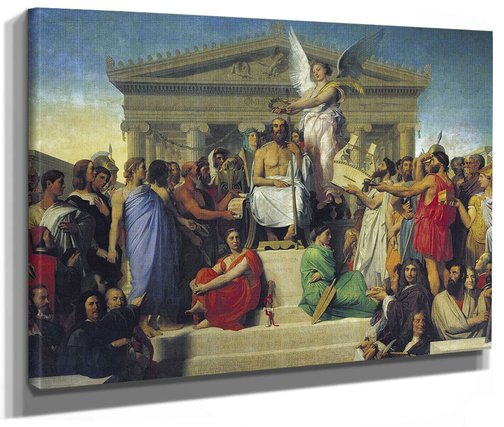 Apotheosis Of Homer By Jean Auguste Dominique Ingres Phoenix 4x3