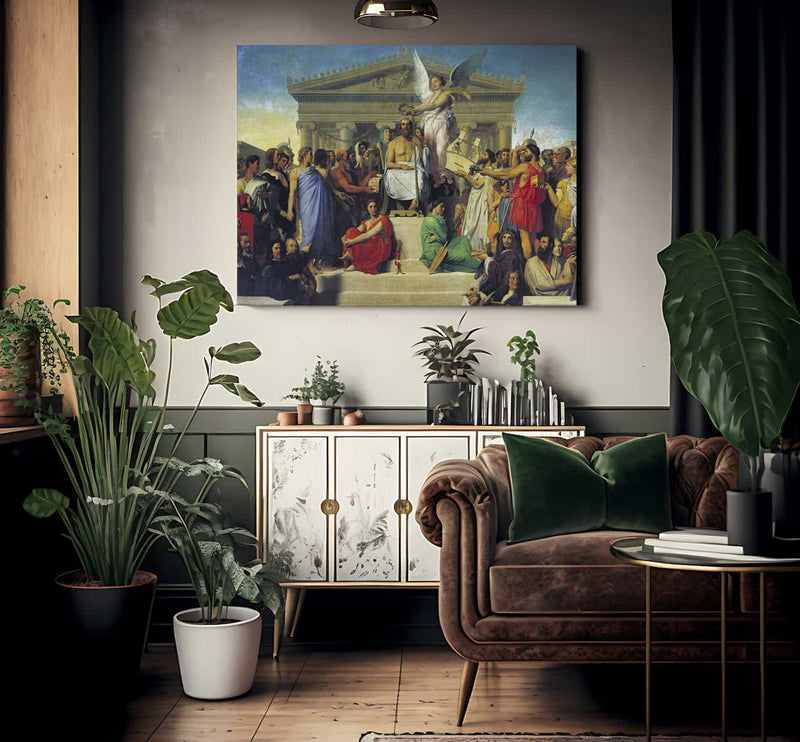 Apotheosis Of Homer By Jean Auguste Dominique Ingres Phoenix 4x3