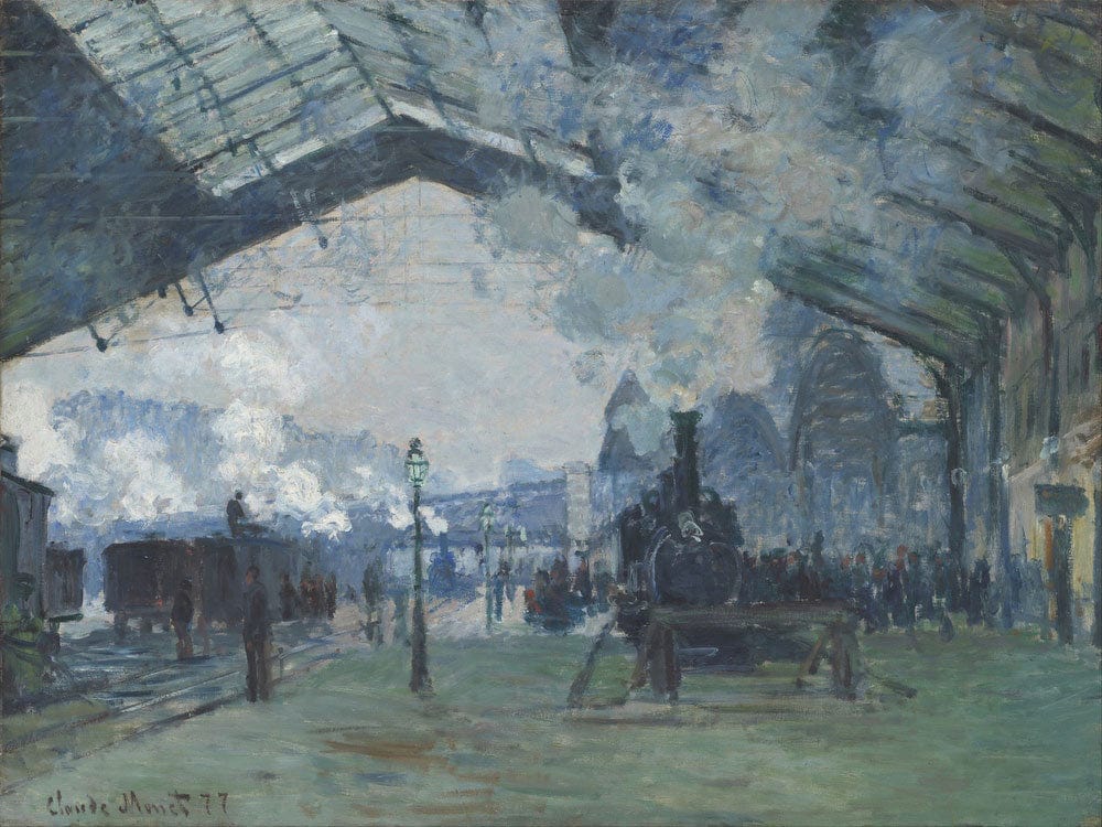 Arrival Of The Normandy Train, Gare Saint Lazare By Claude Monet Phoenix 4x3