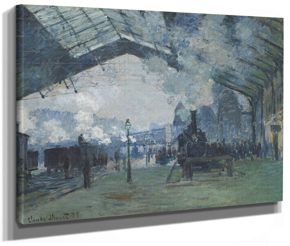 Arrival Of The Normandy Train, Gare Saint Lazare By Claude Monet Phoenix 4x3