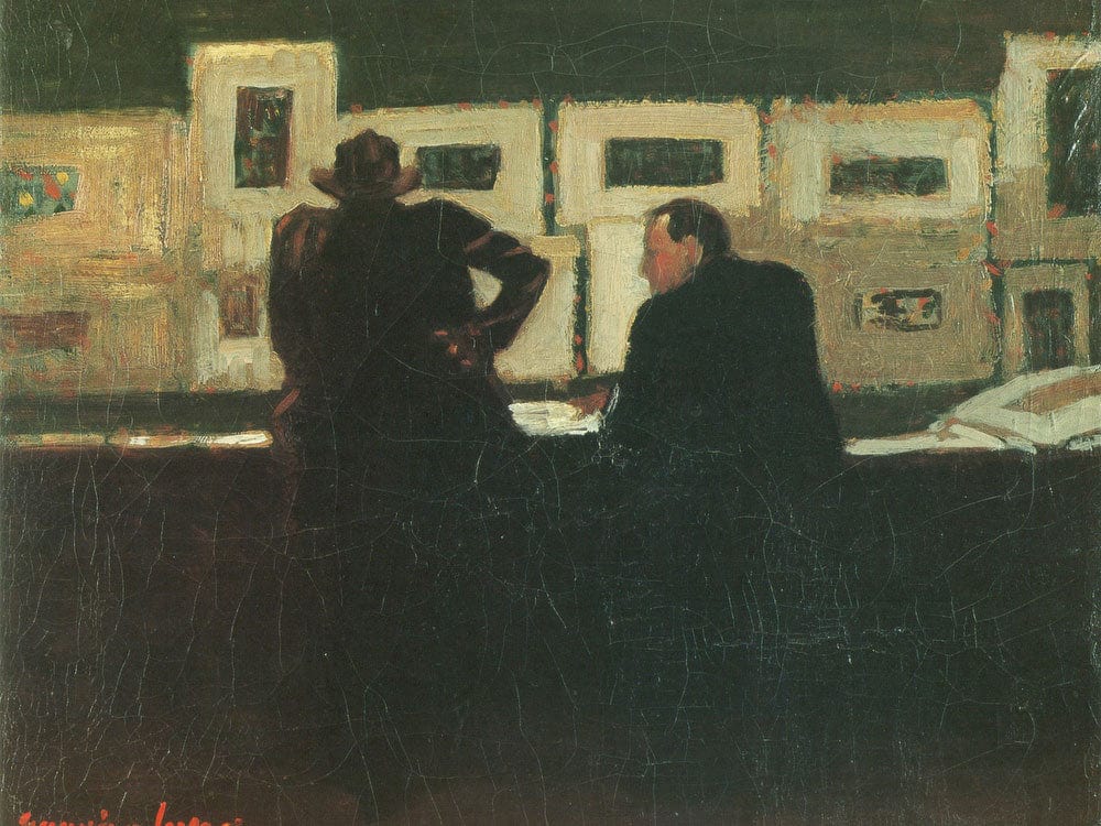 Artist And His Patron 1905 By George Luks Phoenix 4x3