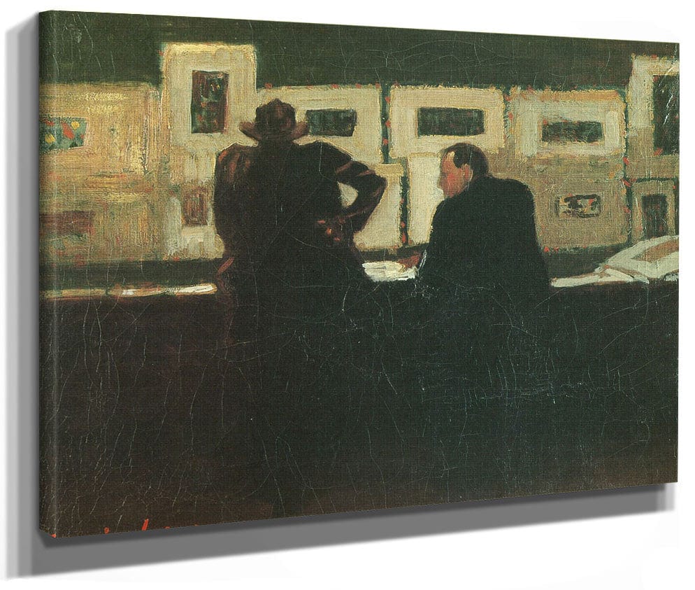 Artist And His Patron 1905 By George Luks Phoenix 4x3