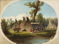 Assiniboin Encampment On The Upper Missouri By John Mix Stanley Phoenix 4x3