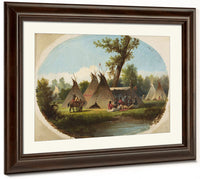 Assiniboin Encampment On The Upper Missouri By John Mix Stanley Phoenix 4x3