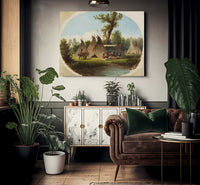 Assiniboin Encampment On The Upper Missouri By John Mix Stanley Phoenix 4x3