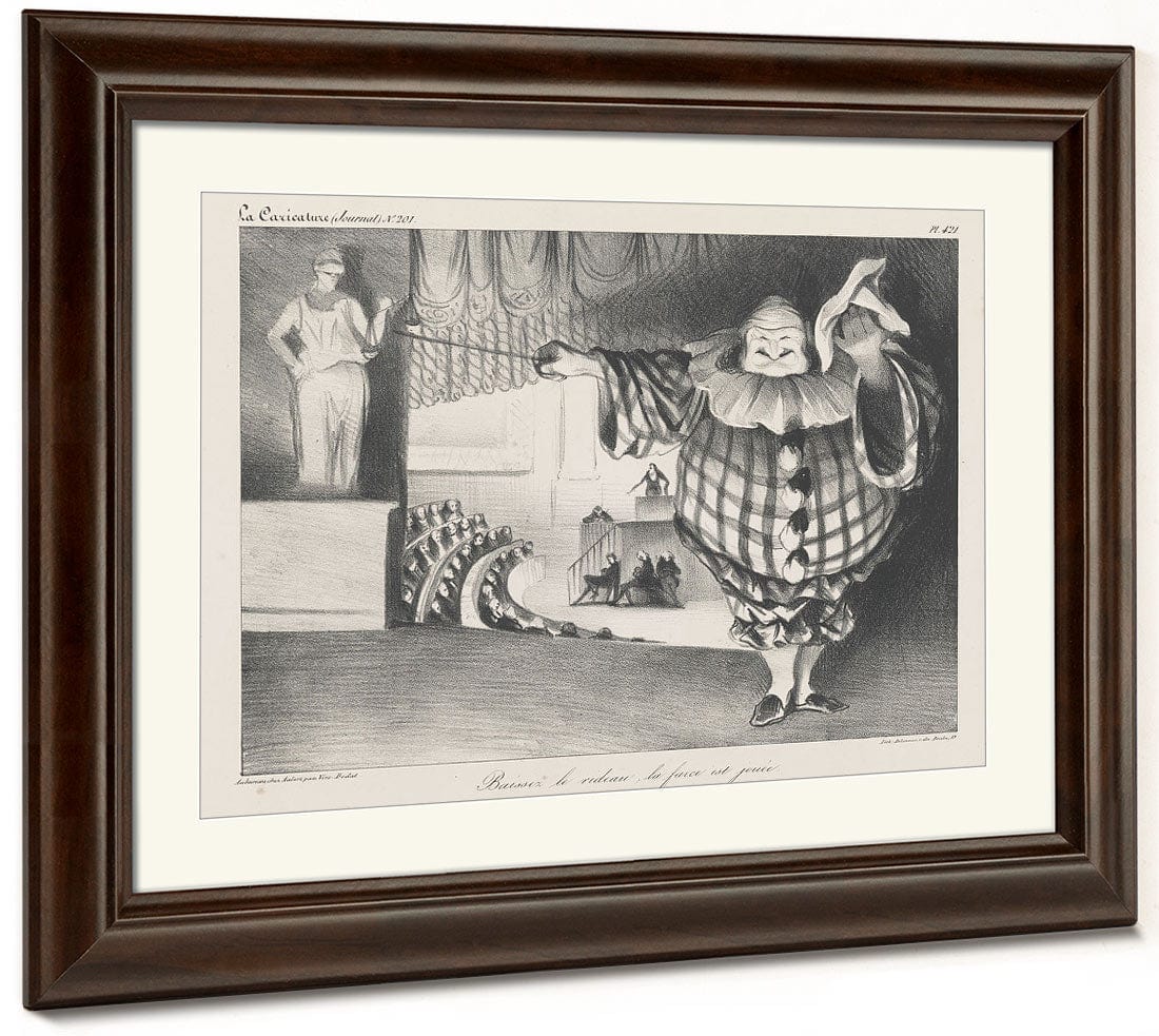 Baissez Le Rideau, La Farce Est Jouee (Lower The Curtain, The Farce Has Ended) By Honore Daumier Phoenix 4x3