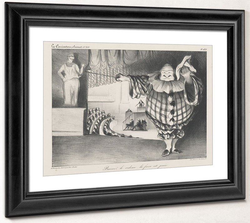 Baissez Le Rideau, La Farce Est Jouee (Lower The Curtain, The Farce Has Ended) By Honore Daumier Phoenix 4x3