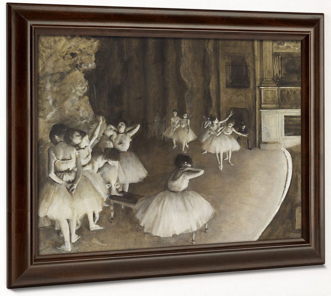 Ballet Rehearsal On Stage By Edgar Degas Phoenix 4x3