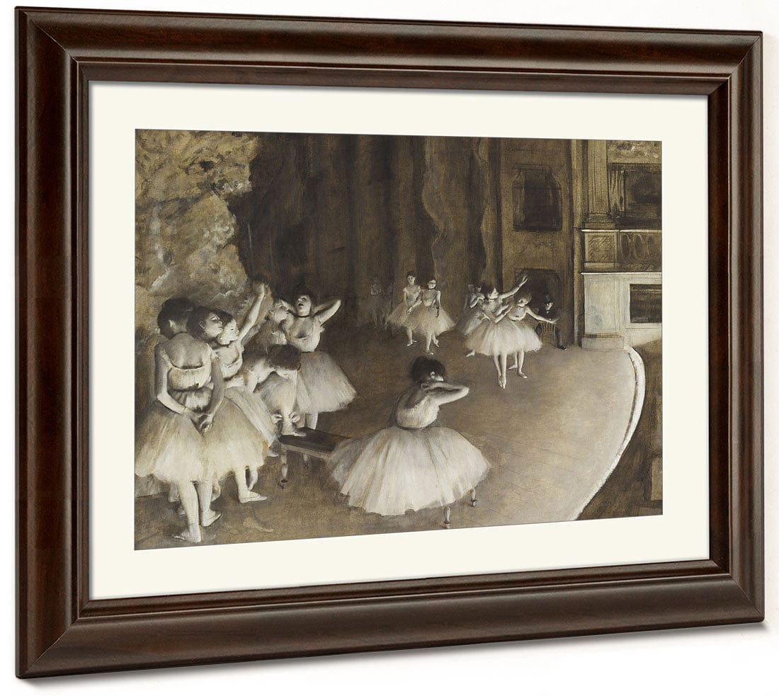 Ballet Rehearsal On Stage By Edgar Degas Phoenix 4x3