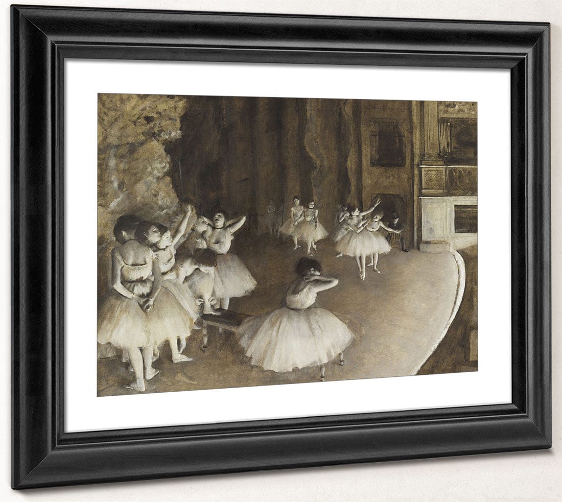 Ballet Rehearsal On Stage By Edgar Degas Phoenix 4x3