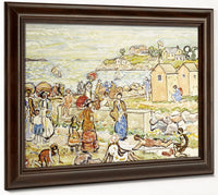 Bathers And Strollers At Marblehead By Maurice Brazil Prendergast Phoenix 4x3