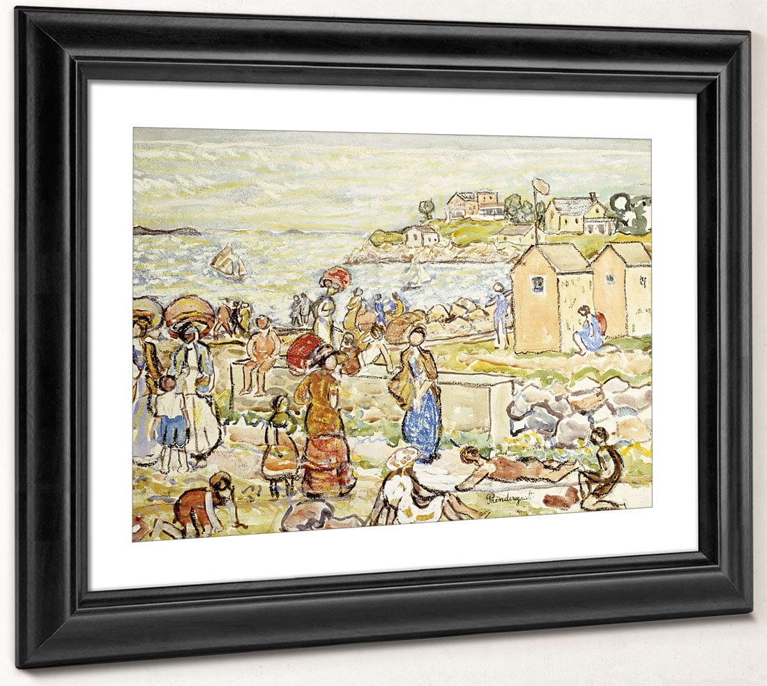 Bathers And Strollers At Marblehead By Maurice Brazil Prendergast Phoenix 4x3