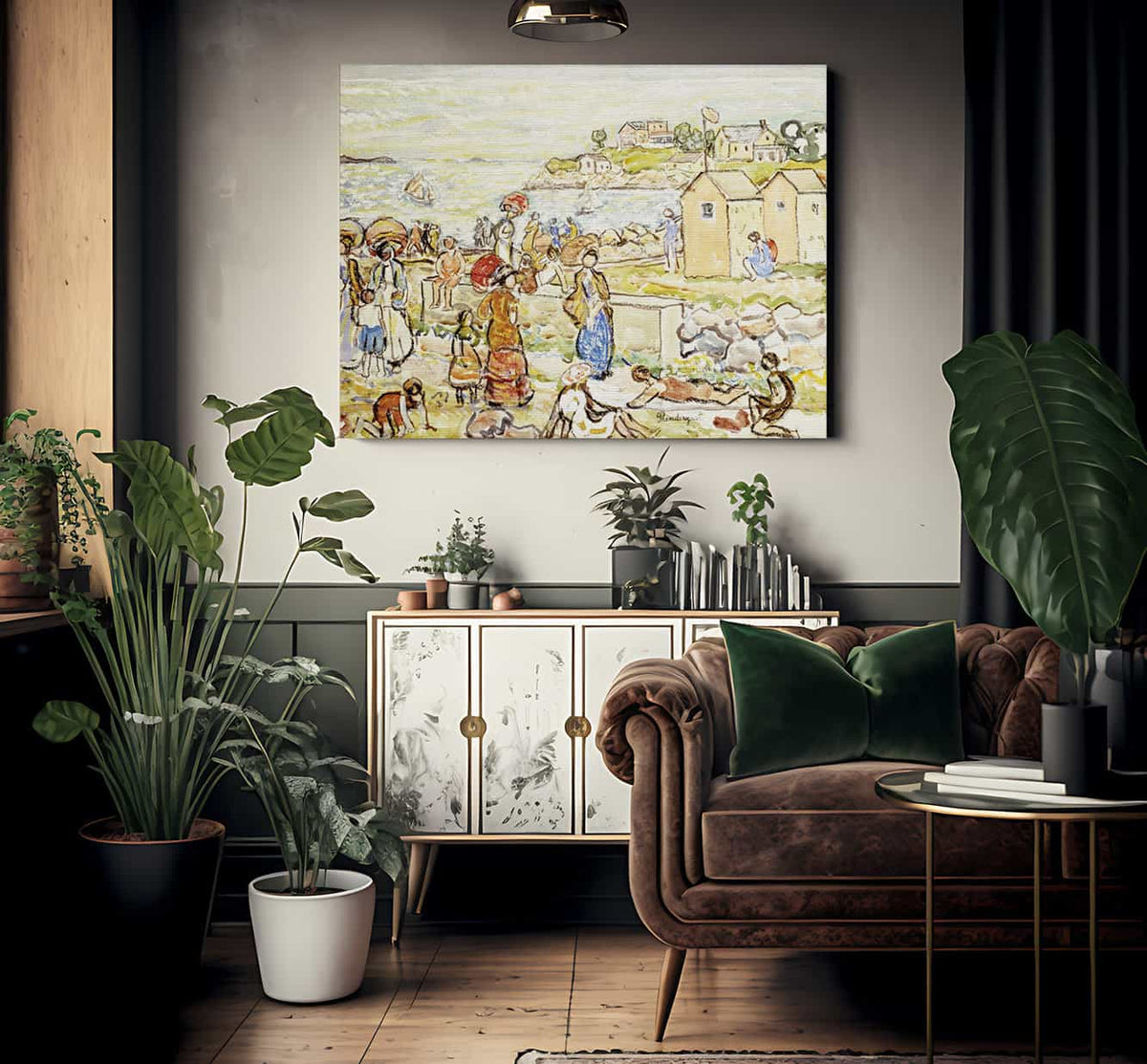 Bathers And Strollers At Marblehead By Maurice Brazil Prendergast Phoenix 4x3