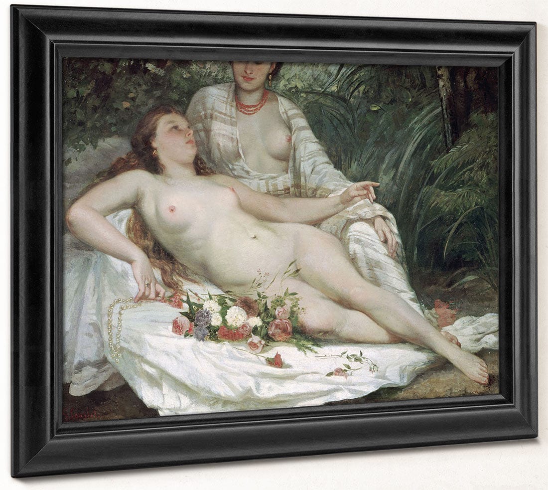 Bathers Or Two Nude Women By Jean Desire Gustave Courbet Phoenix 4x3