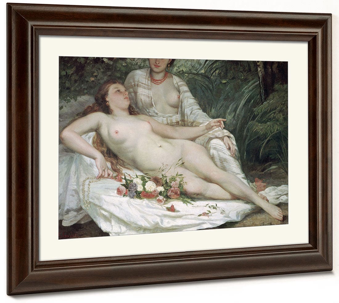 Bathers Or Two Nude Women By Jean Desire Gustave Courbet Phoenix 4x3