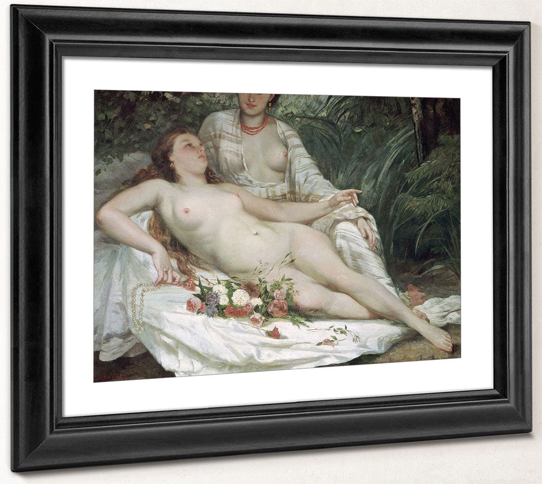 Bathers Or Two Nude Women By Jean Desire Gustave Courbet Phoenix 4x3