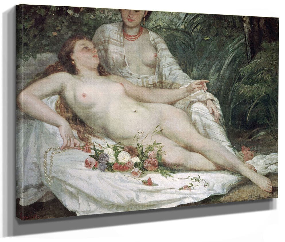 Bathers Or Two Nude Women By Jean Desire Gustave Courbet Phoenix 4x3