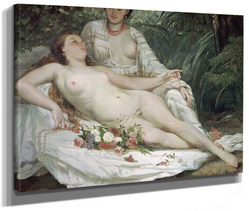 Bathers Or Two Nude Women By Jean Desire Gustave Courbet Phoenix 4x3