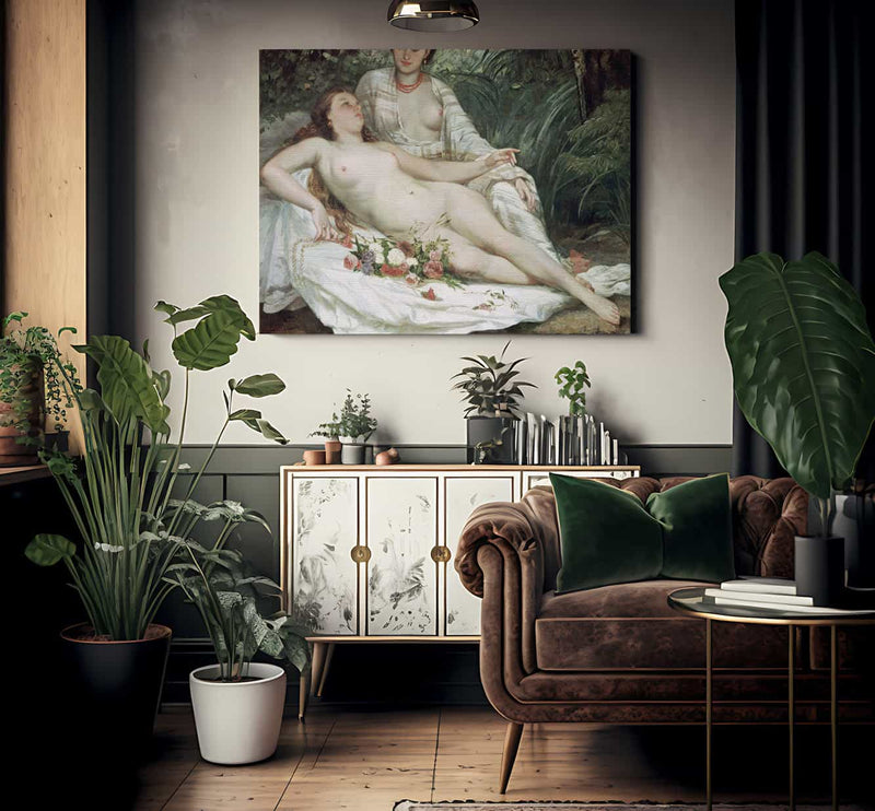 Bathers Or Two Nude Women By Jean Desire Gustave Courbet Phoenix 4x3