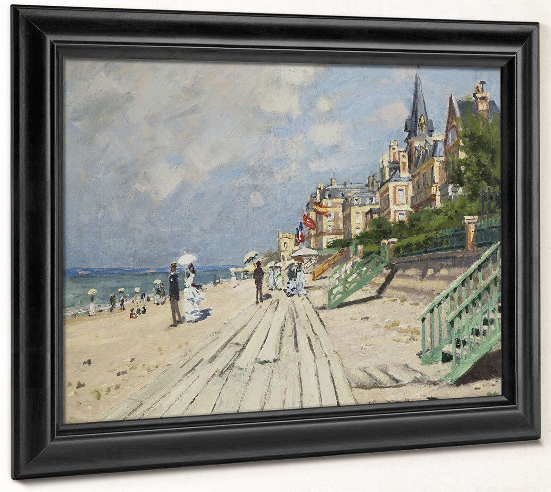 Beach At Trouville By Claude Monet Phoenix 4x3