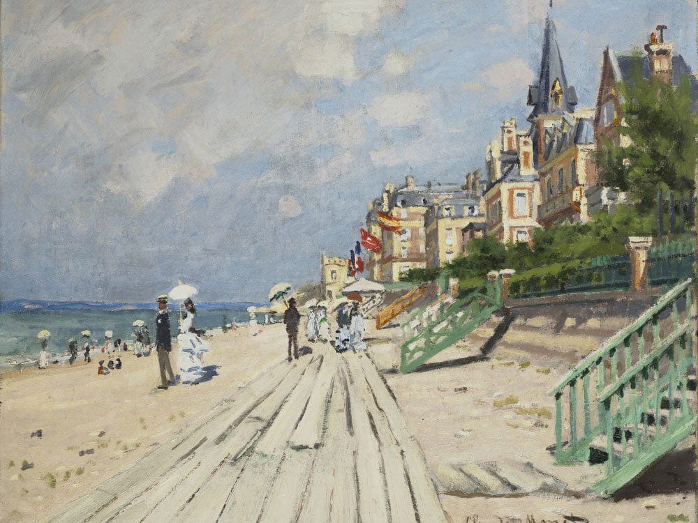 Beach At Trouville By Claude Monet Phoenix 4x3