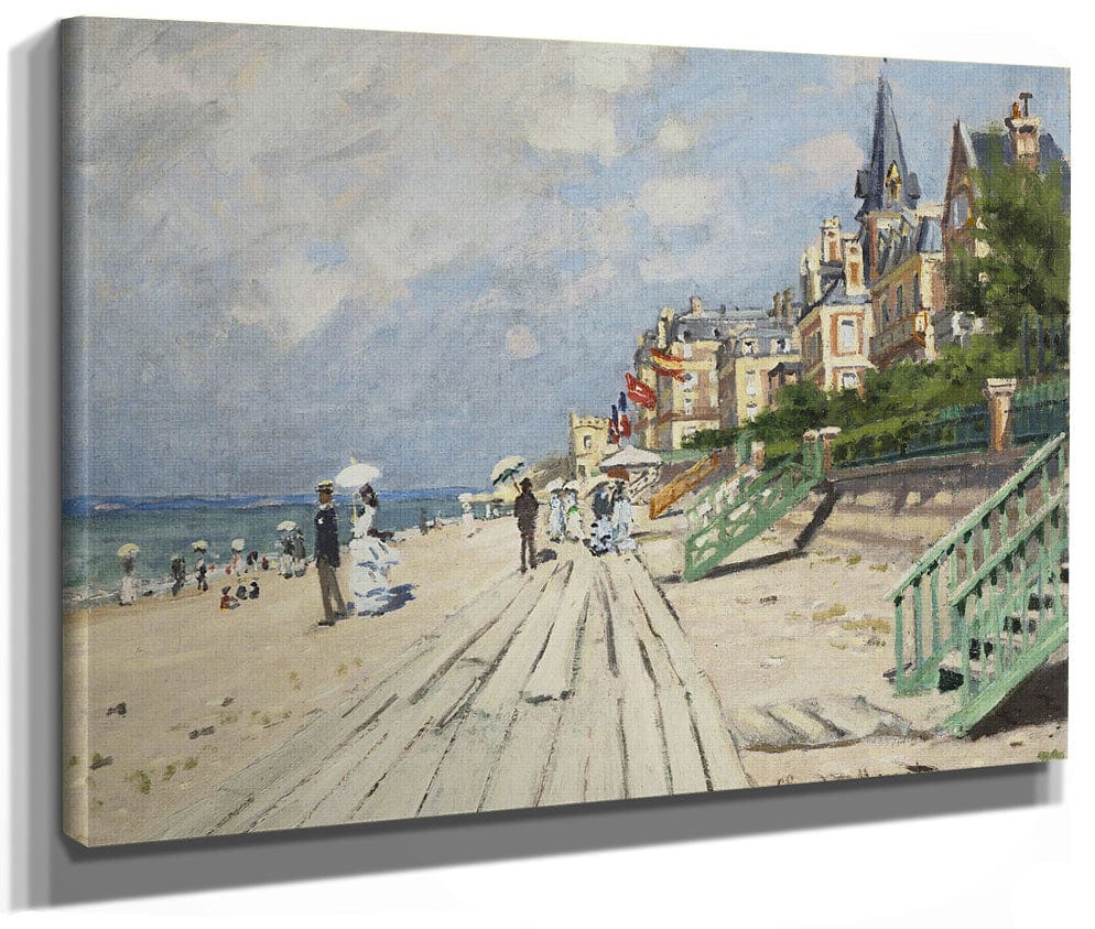 Beach At Trouville By Claude Monet Phoenix 4x3