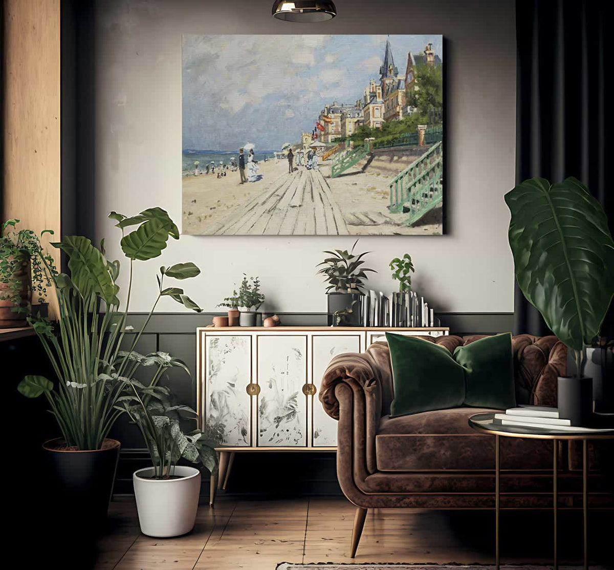 Beach At Trouville By Claude Monet Phoenix 4x3