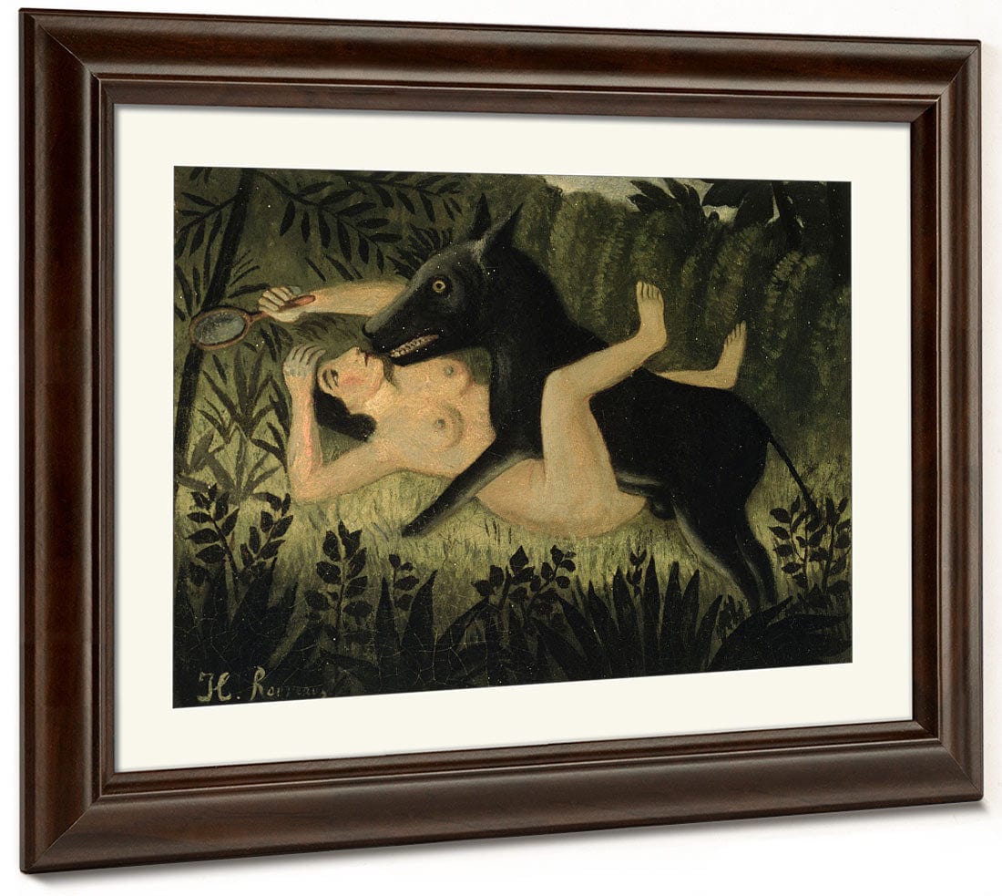 Beauty And The Beast By Henri Julien Felix Rousseau Phoenix 4x3