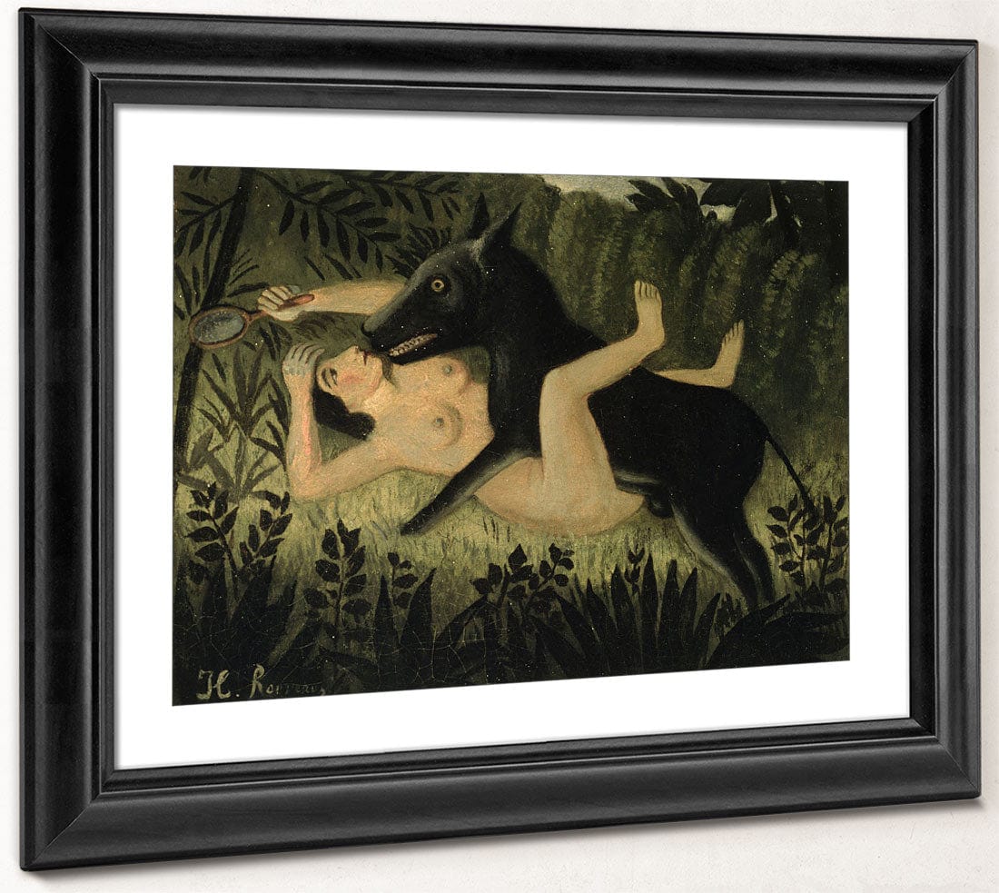 Beauty And The Beast By Henri Julien Felix Rousseau Phoenix 4x3