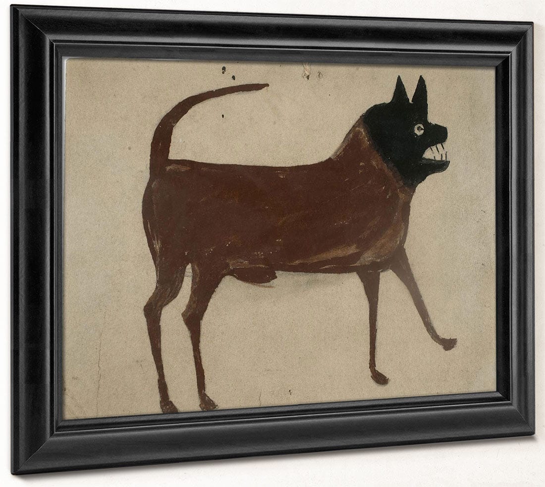 Bill Traylor Untitled Dog With Black Head By Bill Traylor Phoenix 4x3