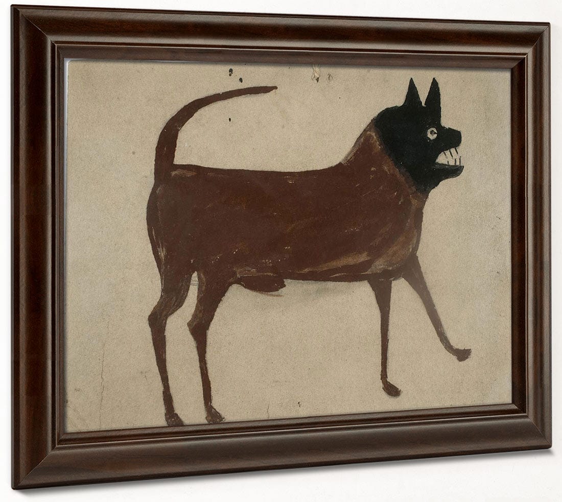 Bill Traylor Untitled Dog With Black Head By Bill Traylor Phoenix 4x3