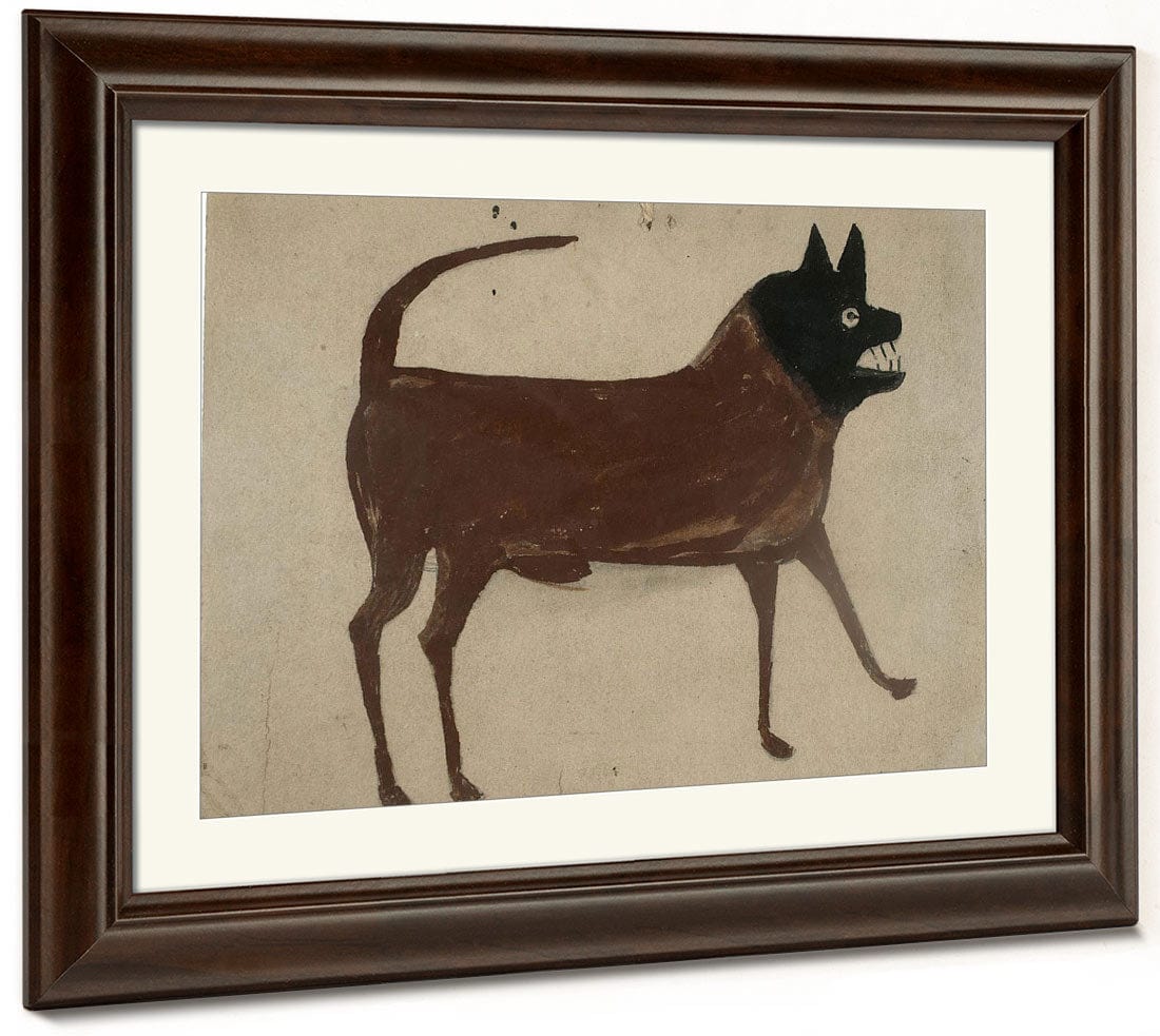 Bill Traylor Untitled Dog With Black Head By Bill Traylor Phoenix 4x3