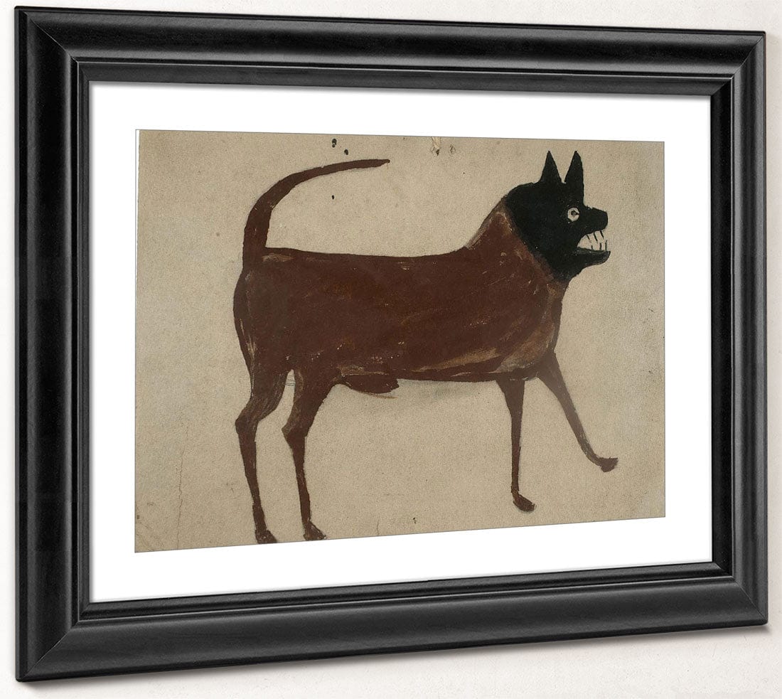 Bill Traylor Untitled Dog With Black Head By Bill Traylor Phoenix 4x3
