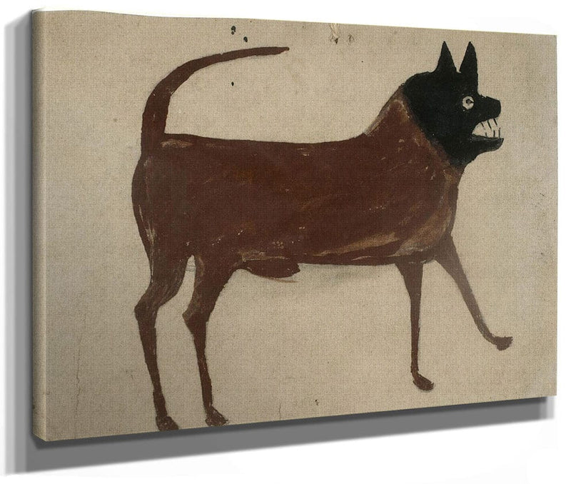 Bill Traylor Untitled Dog With Black Head By Bill Traylor Phoenix 4x3