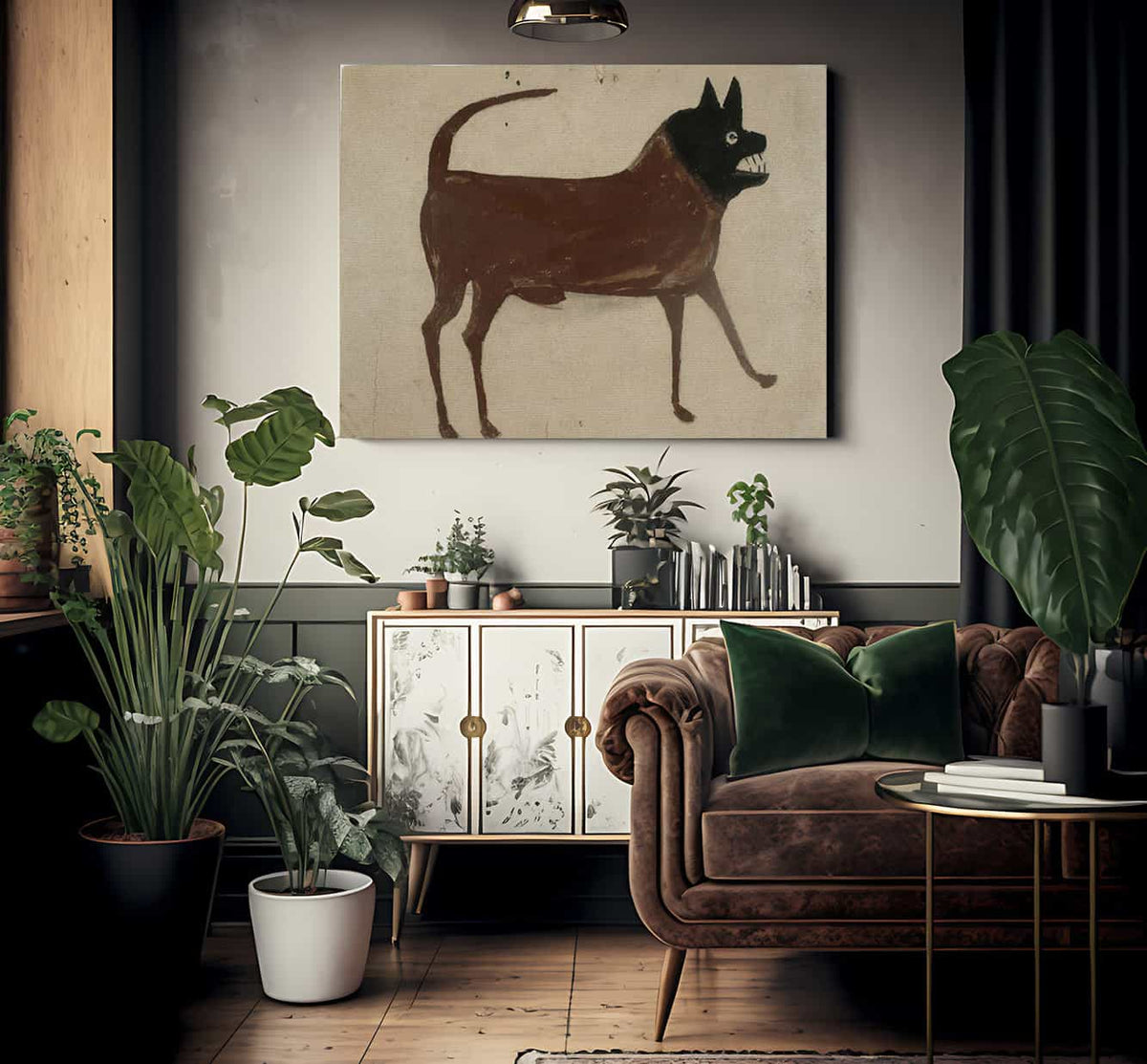 Bill Traylor Untitled Dog With Black Head By Bill Traylor Phoenix 4x3