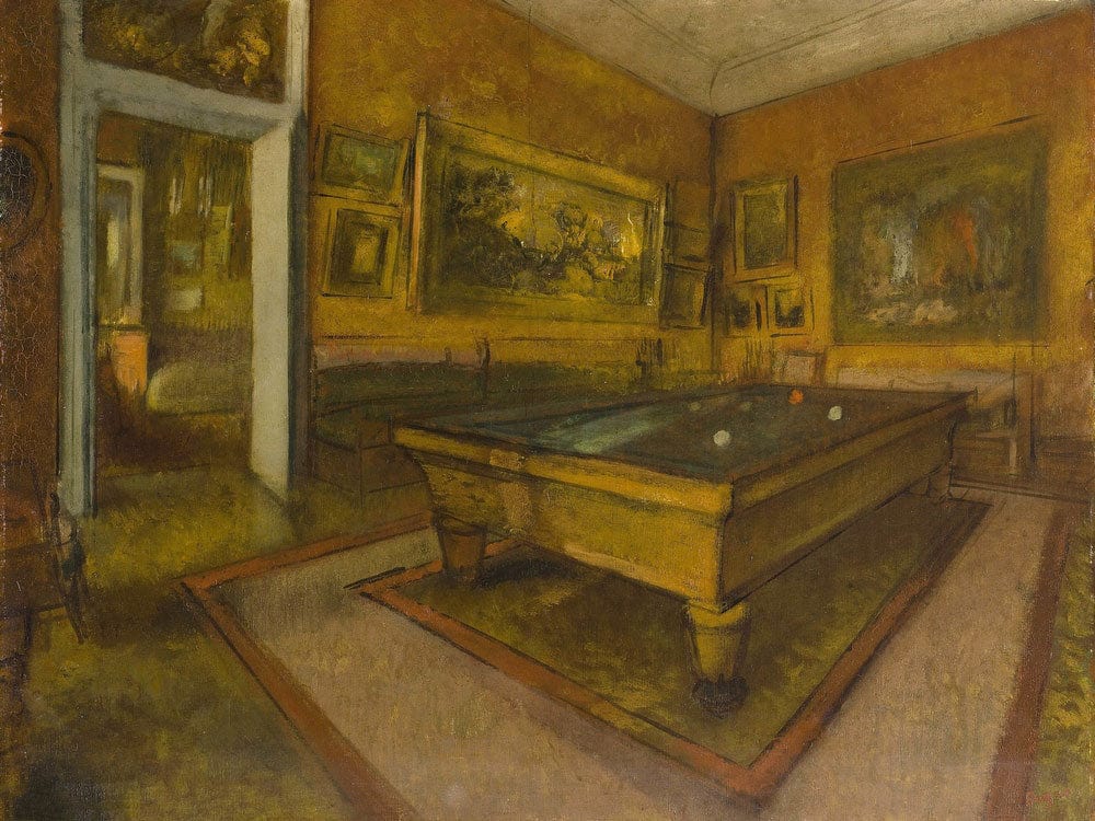Billiard Room At Menil Hubert By Edgar Degas Phoenix 4x3