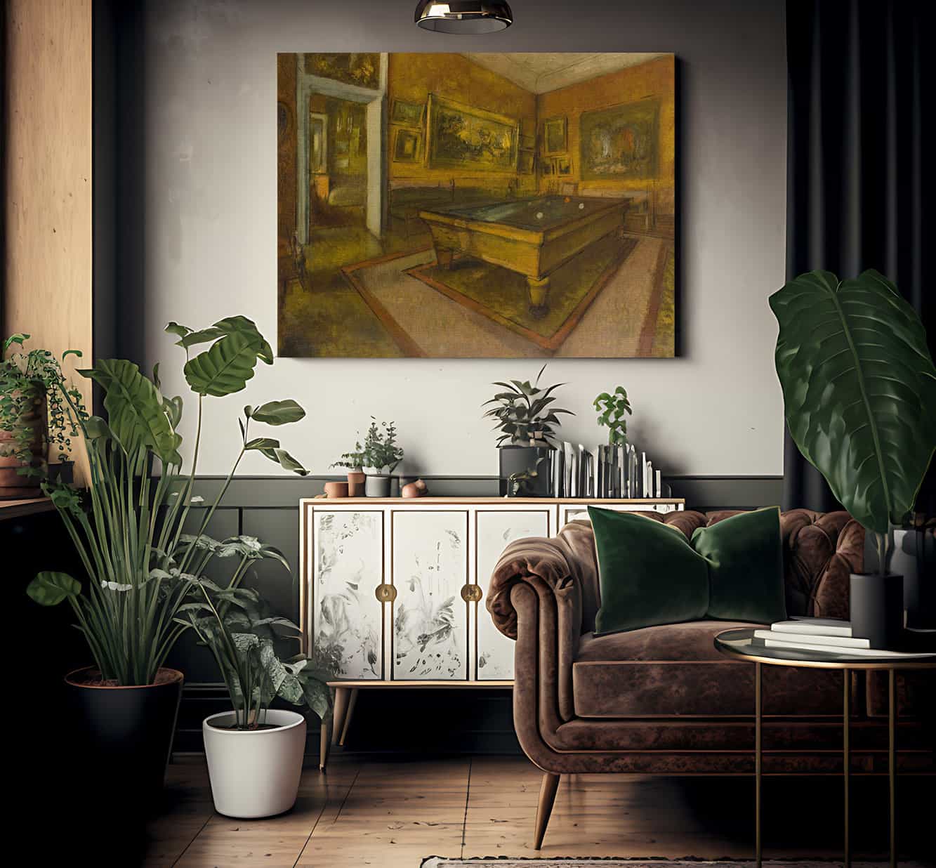 Billiard Room At Menil Hubert By Edgar Degas Phoenix 4x3