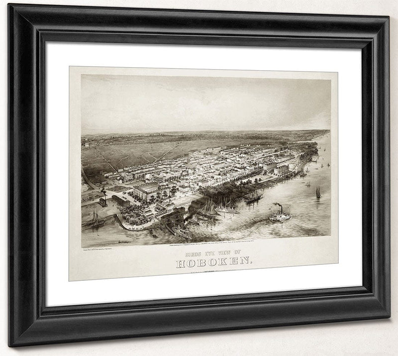 Bird's Eye View Of Hoboken By John Bachmann Phoenix 4x3